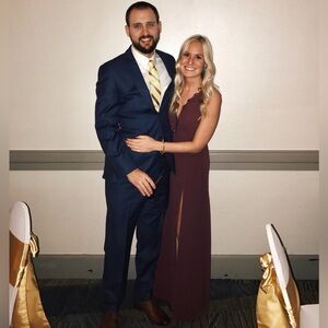 Tobi Burgundy Formal Maxi Dress